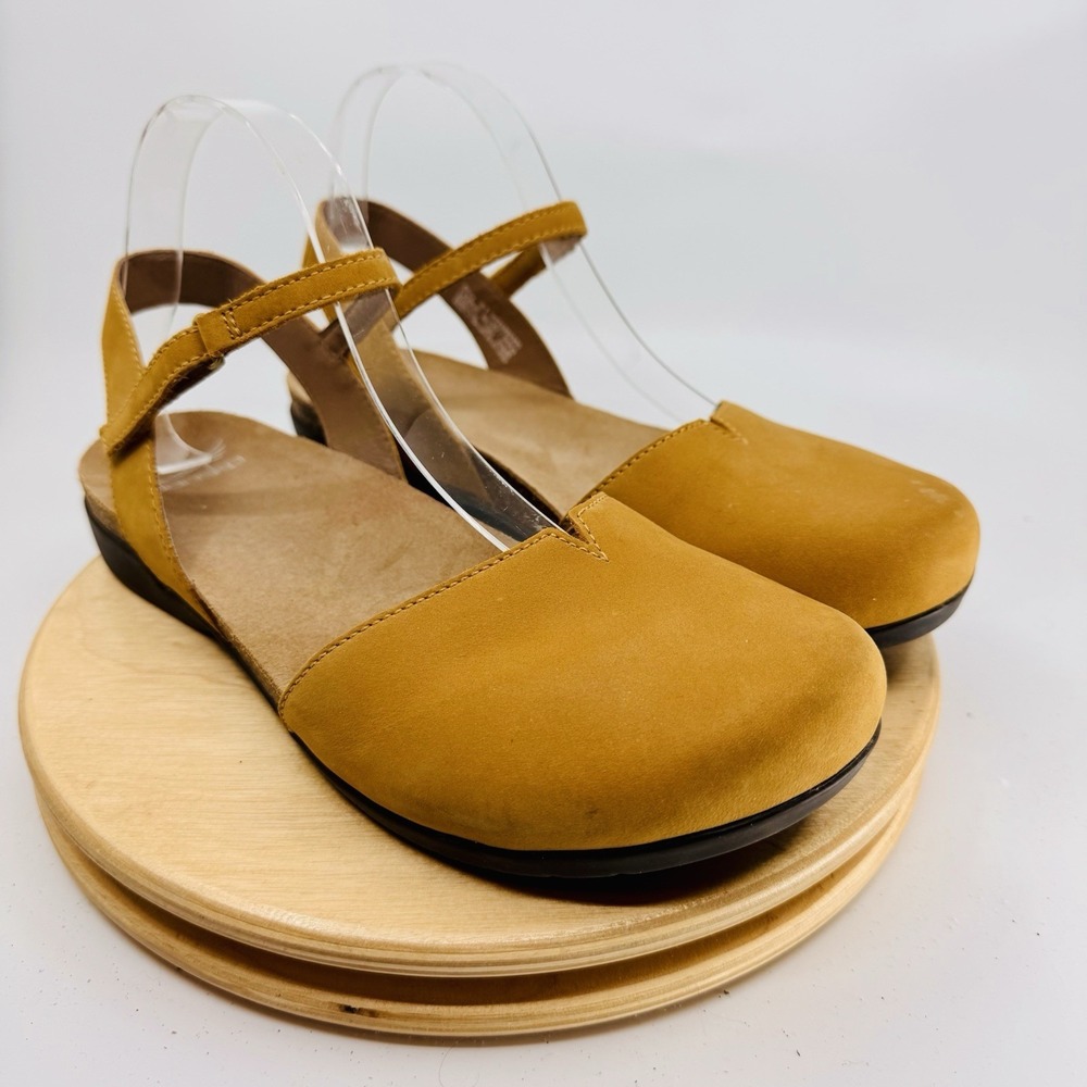 Dansko Rowan Shoes Womens 10.5 EU 41 Honey Brown Nubuck Comfort Casual - Picture 3 of 9
